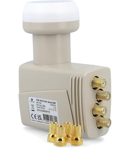 HDSAT HD202 LNB Twin - Satellitenkopf 0,1dB Für Full HD & 4K