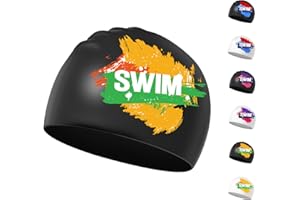 SWAUSWAUK Cuffia Piscina Bambini età 6-14 - Cuffia Nuoto Bimbino Bimbina Silicone e Impermeabile