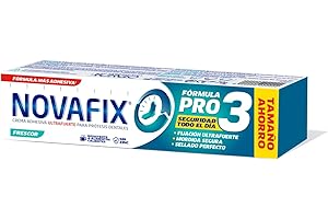 Urgo Novafix - Pro3 Frescor - Fijación ultrafuerte - Crema adhesiva dentaduras postizas - 70 g