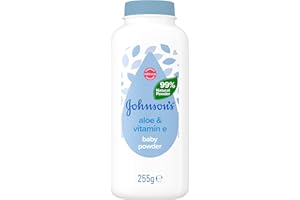 JOHNSON'S BABY Johnson & Johnson Baby Protective Cornstarch Powder with Aloe Extract, 9 oz