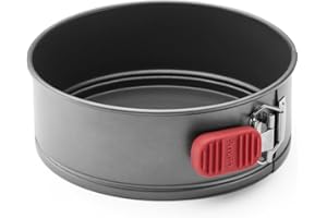 Lékué Molde Redondo Pastelería Metálico Antiadherente Desmontable, 20 cm