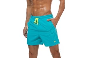 donhobo Badeshorts für Herren Schnelltrocknend Schwimmhose Badehose Jungen Beachshorts Boardshorts Strand Shorts Freizeit Sport Kurz Hose