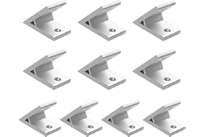 EYPINS 10 Pezzi x Staffe di Fissaggio a 45 Gradi Serie 4040,Accessori per Connettori Industriali Staffe per Collegare e Fissare Profili in Alluminio