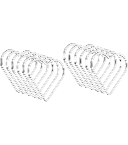 MEAKTSMI Anelli A Forma Di Cuore In Plastica Per Acchiappasogni E Creazione Gioielli – Accessori Fai-da-Te Per Decorazioni E Progetti Artigianali