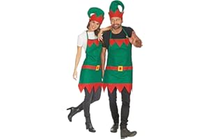 ELBENWALD Wichtel Kostüm Schürze mit Mütze - Tolle Zwergen oder Elfen Verkleidung für Damen und Herren