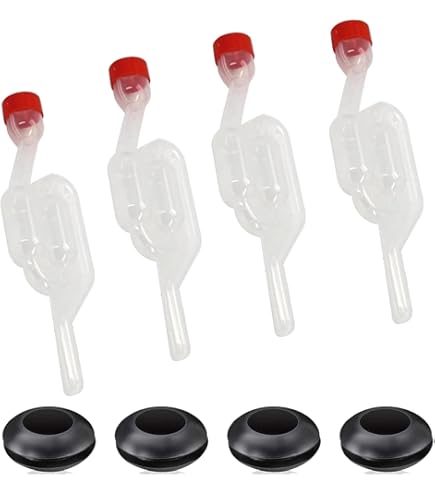 2 Gärröhrchen Mit Deckel - Für Bier, Wein & Fermentation Ohne Strom