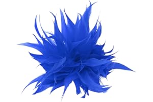 BYUTFA Feder-Anstecknadel, modische Schal-Schnalle, Brosche, Clip, Weihnachten, Anstecknadel, Brosche, Schmuck, Feder-Blumen-Abzeichen, Anstecknadel für Frauen und Mädchen