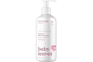 ATTITUDE Baby Lotion, EWG Verified Moisturizer, Dermatologically Tested Moisturizing Cream, Vegan, Unscented, 473 mL