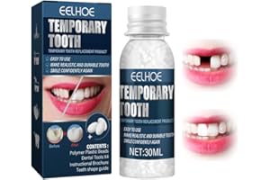 OYZOQ Dentier provisoire, kit de réparation dentaire, fabrication de votre propre plombage dentaire, pour réparer les dents cassées, 30 ml