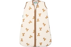 MOLIS & CO molis&co - Saco Dormir Bebé TOG 1-70 cm (0-6 Meses) - Saco Dormir Bebe Primavera y Otoño sin Mangas - Saco de Dormir Bebe para Niños Niñas (Unisex) - 100% Algodón (Certificado Oeko-Tex) - Teddy