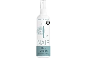 Naïf Spray Démêlant Facile Bébé & Enfant – Hydratant, aux ingrédients naturels, sans silicone, anti-frisottis, spray après-shampooing sans rinçage – 150 ml
