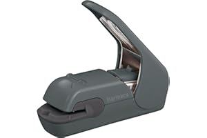 Kokuyo Harinacs SLN-MPH105SD Agrafeuse sans agrafes de bureau et à main, jusqu'à 5 feuilles sans agrafe, agrafeuse portable compacte sans trou, noir sépia, importé du Japon