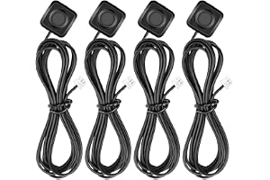 Gebildet 4st Momentary Push Button Switch with PH2.0mm 3pin Connector, ON/Off Horn-knappar, 0.5A ytmonterade miniomkopplare f