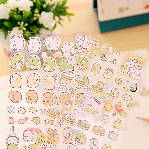 Blue Vessel 5 PCS Kreative Niedlichen Kaninchen Fett Papier Notebook Marker Label Notizblock Haftnotizen - 4