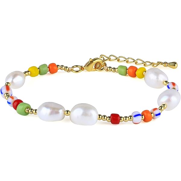 Bracelet De Cheville Coquillages Cauris Naturels Et Perles Dorées