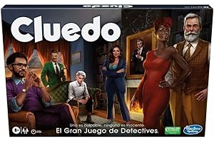 Hasbro Gaming Cluedo Rediseñado, Juego de Mesa, Estrategia y Acertijos, Tablero de Mansión Tudor, Personajes Clásicos, Fiestas en Familia, Regalos para Niños y Niñas a Partir de 8 Años