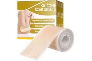 LAOJU Silikon Narbenpflaster, Silikonpflaster Rolle für Narben 5cm x 300cm Silikon Narbenband Scars Removal Tape für Kaiserschnitt und Keloidnarben