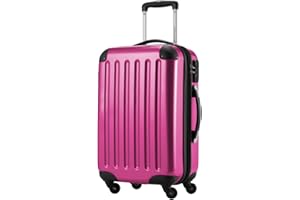Hauptstadtkoffer Alex - Handgepäck, 55 x 35 x 20 cm, 4 Rollen, 42 Liter, Reisekoffer, Hartschalenkoffer, Rollkoffer, Bordgepäck Koffer, erweiterbar, Magenta