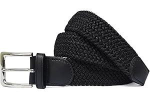 Gloop Ceinture élastique en tissu unisexe Ceinture élastique tressée Ceinture élastique pour femmes et hommes Largeur environ 3.5 cm