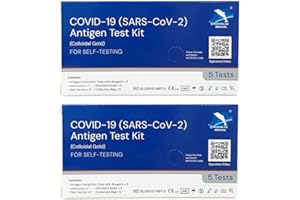 Palmzen Covid-19 Lateral Flow Test Kit for Self-Care | One-Step Test SARS-CoV-2 Antigen Test Kit for Rapid Self-Testing in 15 Minute Results | 10 Pack Test Kit (Gold)