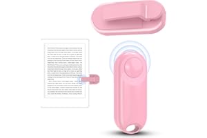 DATAFY RF Remote Control Page Turner for Kindle Paperwhite Kobo eReaders Camera Remote Shutter, Wireless Page Turner for iPhone ipad Android Tablets Reading Novels (pink)