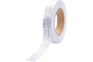 TESSTSY 23m x 2.5cm Waterproof Reflective Tape Self-Adhesive for Bicycle Vehicles Cars