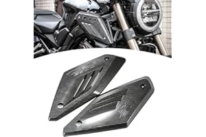 JFG RACING Cubierta Protección Admisión Aire Moto,Panel Lateral Protector Carenado Panel Cubierta Marco Lateral Tanque Gas para CB650R 2019-2021(Fibra Carbono Imitación)