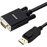 DisplayPort to VGA Cable, BENFEI 1.8M Display Port of Computer/Laptop to VGA of Monitor/Projector Gold-Plated Adapter (Not Bi