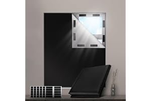 Valquid Blackout Blind, Portable Blackout Blinds on Blinds, Temporary Blackout Curtains with 30 Velcro Suitable for Cutting any Size Shape - for Bedroom, Indoor and Outdoor 300X145cm