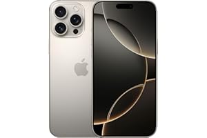 Apple iPhone 16 Pro Max 256 GB: Telefono 5G con Controllo fotocamera, Dolby Vision 4K a 120 fps e un’autonomia senza precedenti. Compatibile con AirPods; Titanio naturale