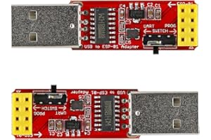Stemedu 2PCS USB to ESP-01 Adapter, ESP8266 Wireless WiFi Module Wi-Fi CH340G, UART PORG, 4.5-5.5V, 115200 Baud Rate