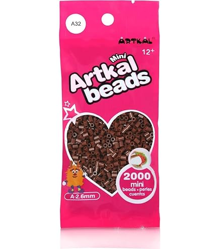 Produktbild von Bügelperlen Orange Artkal® MINI A Soft 2,6 Mm Bügelperlen Beads / 2000 Stück / A112 Khaki Steckperlen Bügelperlen Herbst