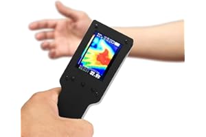 Dnoyevvs Caméra thermique avec écran LCD, résolution SuperIR 320 x 240, plage de mesure de -40 ℃ à 300 ℃, caméra infrarouge portable, outil de détection multifonction.