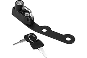 EBTOOLS pour 2014 fz09 Helmet Lock pour Helmet Lock Serrure de Casque, Ensemble de Verrouillage de clés de Crochet de Montage en Alliage de Moto pour MT-09 FZ-09 FJ-09 XSR900