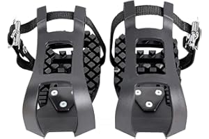 SUPYINI Compatible avec les pédales Peloton Bike et vélo + clips pour cage à orteils uniquement – Adaptateur de pédale Peloton – Compatible avec les pédales Look Delta aux pédales à double fonction –