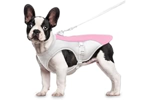 OCSOSO Dogs Cooling Coat Dog Cooling Vest Fit Dog Harness, Adjustable Dog Cool Jacket for Small, Medium Large Dogs, Breathable & Comfortable Pet Cooling Vest for Ourdoor Sports (M Pink)