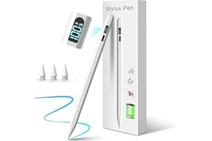 Stylus Pen für iPad Apple2018-2025 ipad Stift 3X Schnelleres Laden/Arbeit11st. Handflächenablehnung/Neigungssensitivität,Kompatibel mit iPad11/10/9/8/7/6Gen.,Pro11/12.9/13'',Air3-5/Mini5/6/7