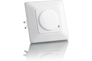 SEBSON® Bewegungsmelder Innen Unterputz - 2er Set - HF Sensor LED geeignet, Wand Montage programmierbar 15m/180°, UP Dosen 60