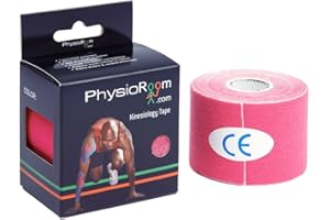 PhysioRoom 5m Kinesiology Tape | Therapeutic Elastic Sports Tape KT | Muscle Support & Compression Injuries & Sprains Recovery | Kinetic Tape Choice of Size & Colour