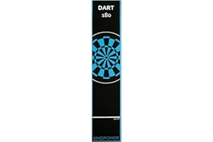 ‎KINGPOWER Kingpower Dartteppich mit Abwurflinie, Dart Zubehör mit Motiv, Dartmatte mit Oche, pflegeleichter Teppich rutschfest