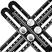 Produktbild Housolution Messlineal - Multi Winkel Aluminium Angle-Iizer Template Tool, vierseitige Messwerkzeug Winkelsucher Winkelmesser Layout Tool Winkel Herrscher für Handwerker Builders , Schwarz