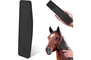 FMKLDENA Peine de Masaje para Caballos, 6 en 1 Cepillo de aseo para caballos, Cepillos para el Cuidado del Caballo, Cepillo para limpieza para caballos, Para Caballos Para Elimina Sin Dolor Pelo Y Suciedad