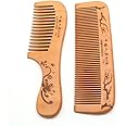 Handmade Wooden Hair Comb for Curly Wide Toothed Wooden Comb, Anti Static and Barrier Free Hand Brushing Beard Hair Suitable for Women, Male Static Natural Wood Sandalwood Comb (2PCS/B)
