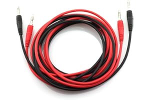 Oiyagai 2 pezzi Cavo di Prova Cavo Set Connettore Banana a Banana 10A 80CM