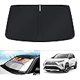 KUST Windshield Sun Shade for Toyota RAV4 2019-2023 2024 Window Shade Sun Visor Cover Foldable Blocks UV Rays Keep Your Car Cooler