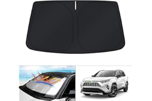 KUST Windshield Sun Shade for Toyota RAV4 2019-2023 2024 Window Shade Sun Visor Cover Foldable Blocks UV Rays Keep Your Car Cooler