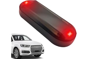 Moslalo Luz de Alarma simulada para Coche | Falsa Alarma LED Intermitente para Coche con energía Solar - Alarma de Coche de Larga duración con batería, antirrobo Duradero de Seguridad para vehículos,