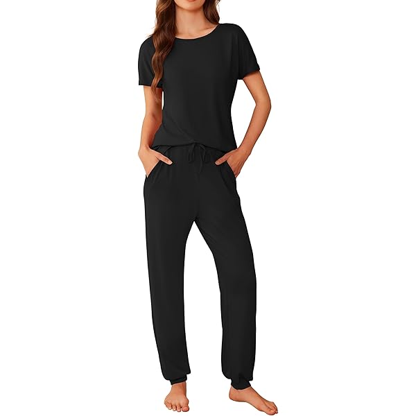 Sleepwear Pajamas For Women Set Womens Pajama Ladies' Gradient Printed Casual Top Pants Pajama Set