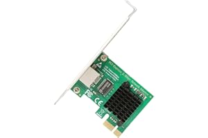 ZIYITUOD Carte réseau Ethernet PCIe 2,5 G Base-T, RTL8125B Convertisseur d'adaptateur LAN RJ45 2,5 G/1 G/100 Mbps pour Ordinateur de Bureau, Prend en Charge Win 11/10/8/7