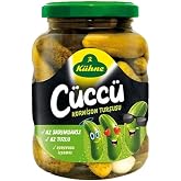 K&uuml;hne C&uuml;cc&uuml; Gherkin Pickles Tatlı Tam Cam Kavanoz 340 g